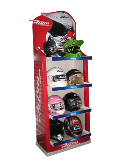 Helmet POS Cardboard Display