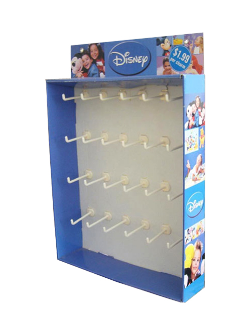 Promotion Display with Plastic Hooks