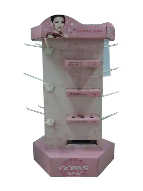 Cosmetic Carton Hook Display